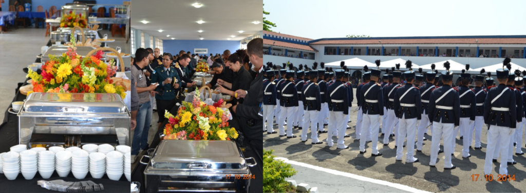 Coquetel para formaturas militares no Rio de Janeiro